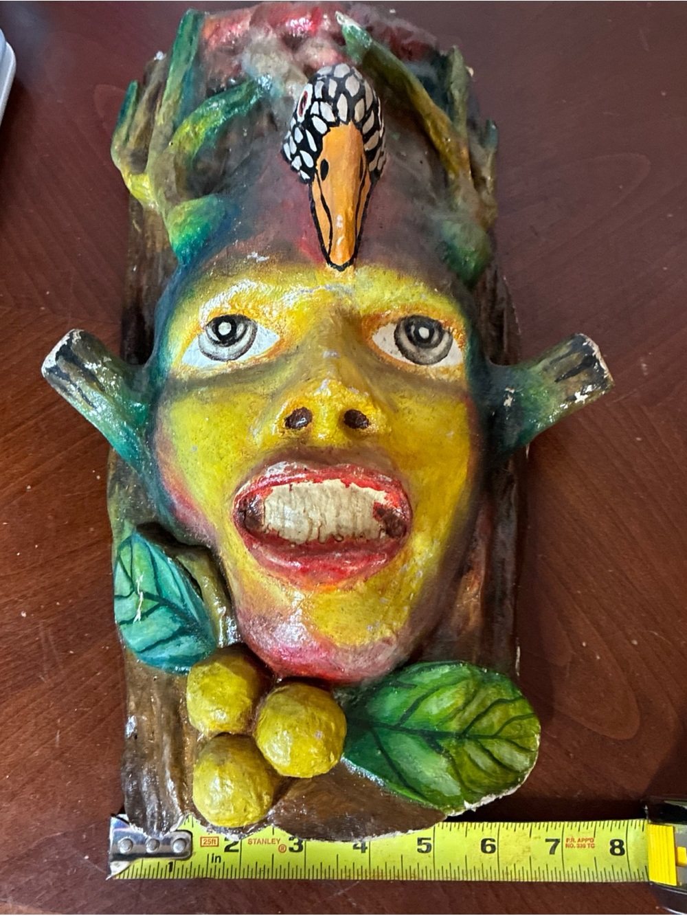 Unique Papier-mâché  Mask (Attic Find - Unknown Origin) - Picture 7 of 7